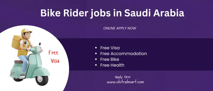 bike rider jobs in Saudi Arabia Image